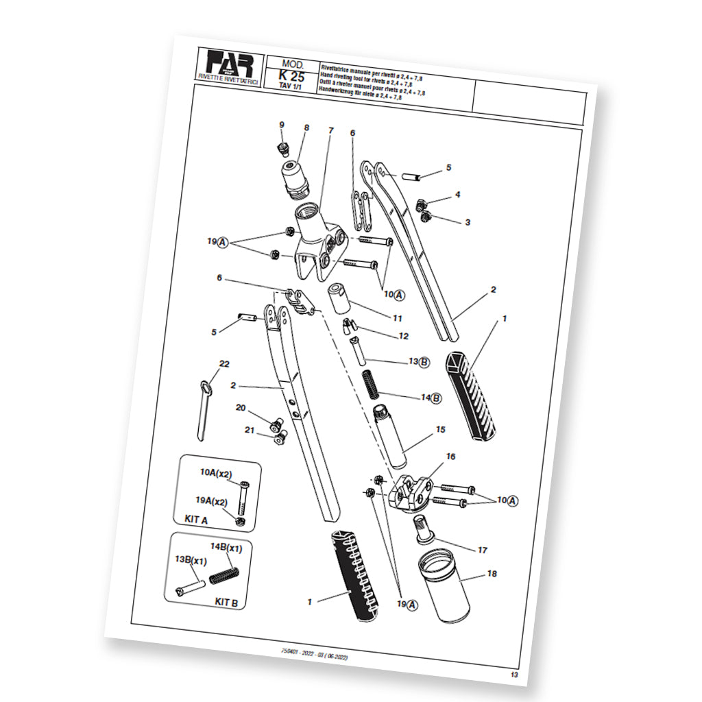 FAR-K25-Spare-Parts-List