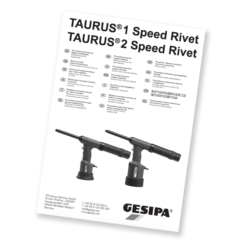 Gesipa Taurus 2 Speed Riveting Manual