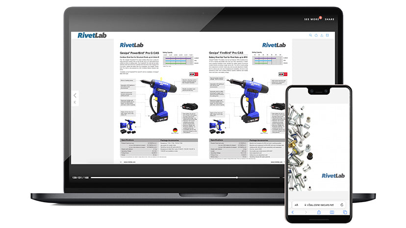 RivetLab Online Catalogue Banner