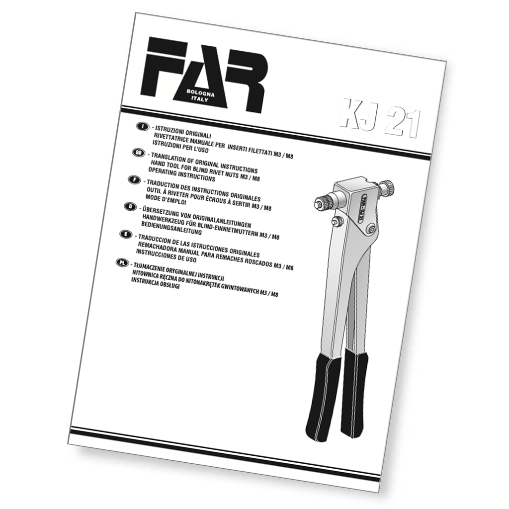 Instruction manual icon for FAR KJ21