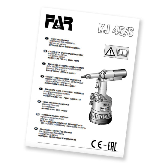 FAR KJ45S Air Rivnut Tool for Rivnuts up to M12 | RivetLab