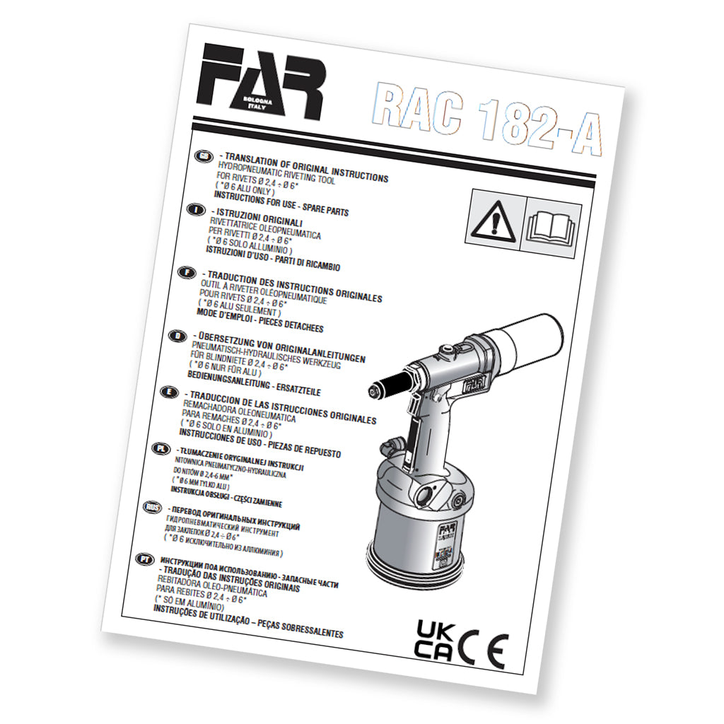 FAR RAC182 Air Rivet Gun | For Rivets up to 4.8mm | RivetLab