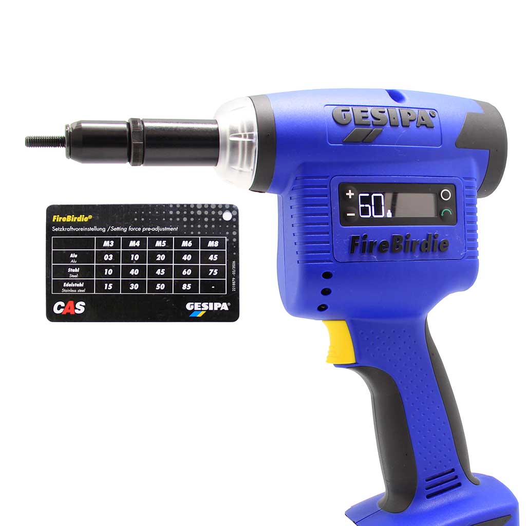 Gesipa FireBirdie with instruction card