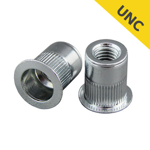 Steel Rivet Nuts UNC with Large Grip
