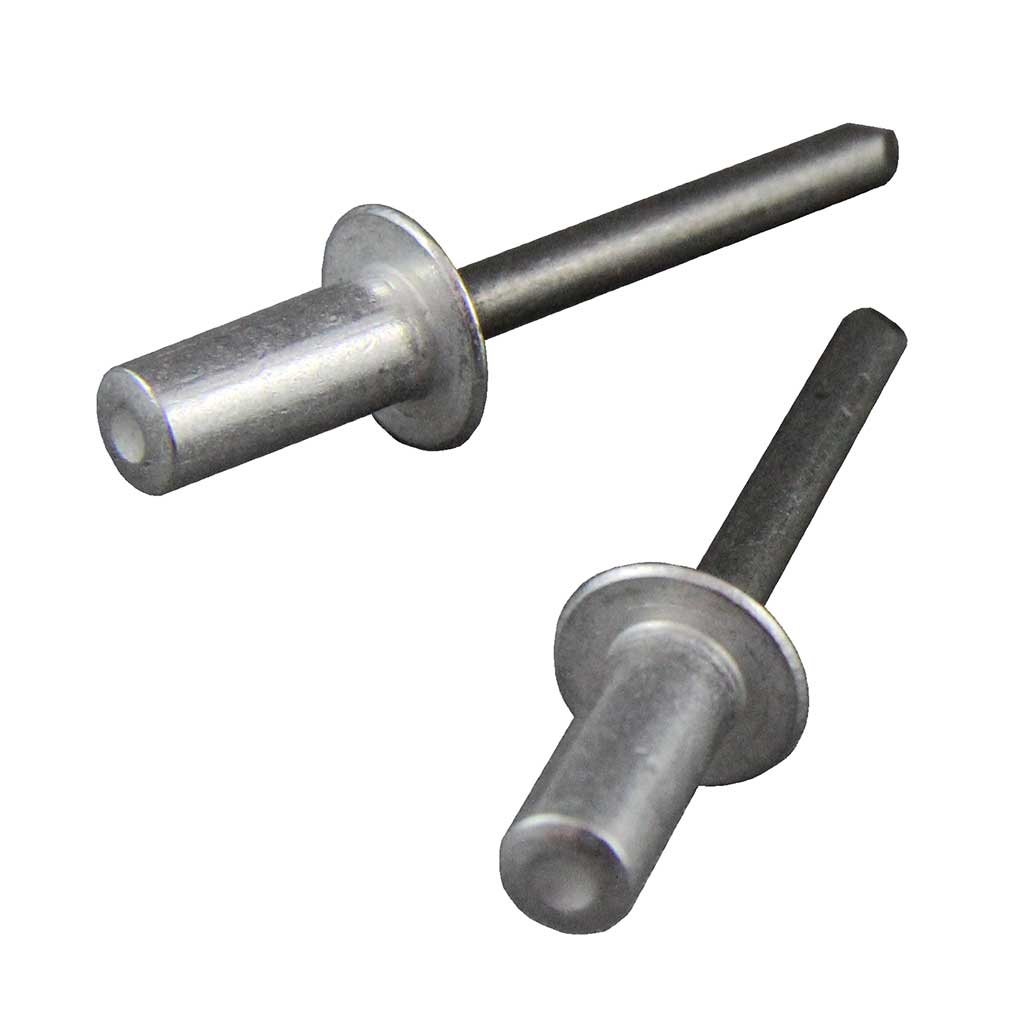 Bucketed End Rivet 3.2mm POP Rivets Closed-end Aluminium AD44SB | RivetLab
