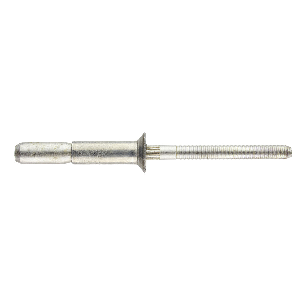 Structural Rivet Long Threaded Rod 6.4mm Countersunk Structural Rivets SR100-B807 | RivetLab