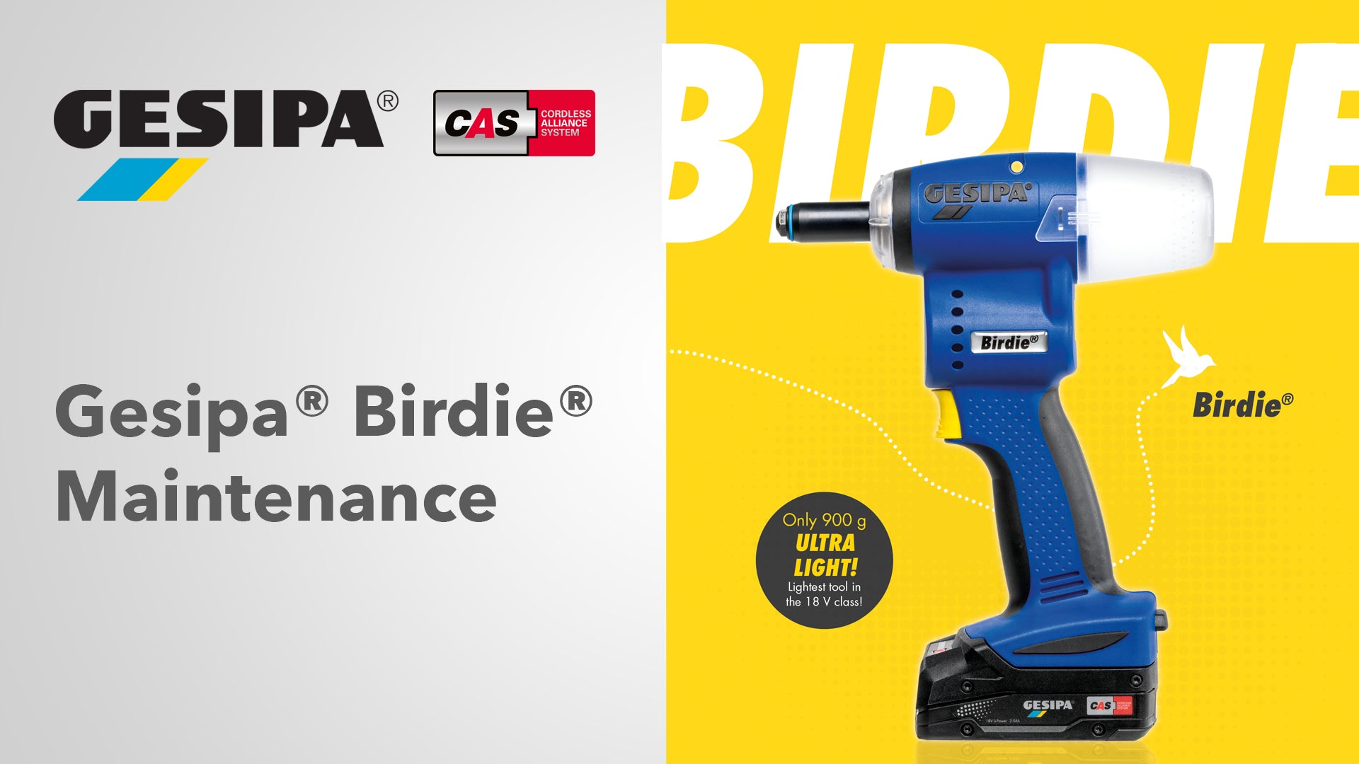 Gesipa Birdie Maintenance Video